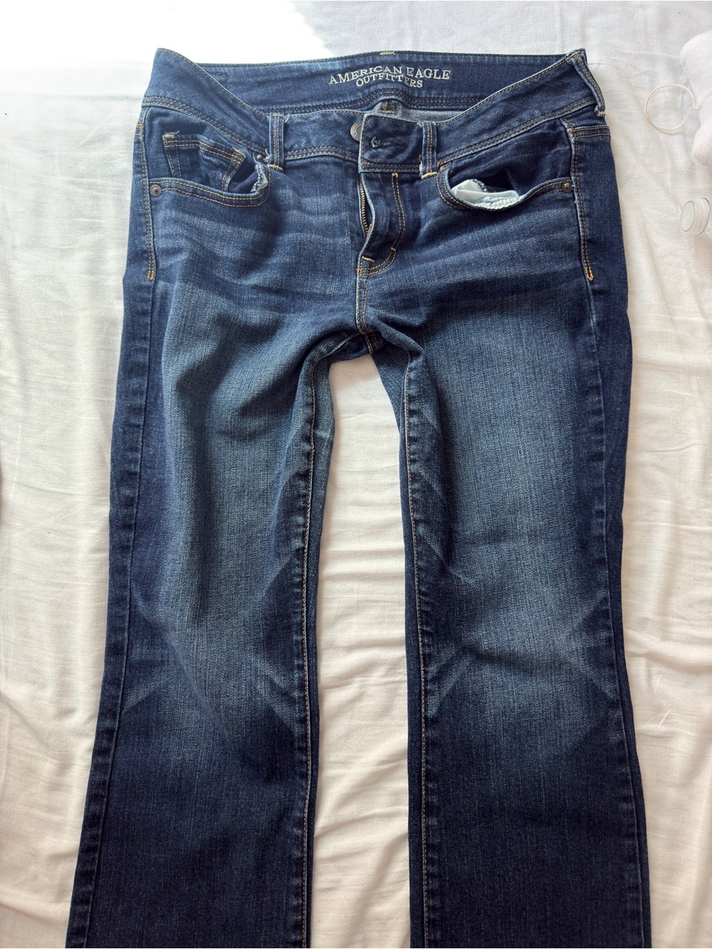 American Eagle Outfitters Women’s Dark Indigo Flare Jeans